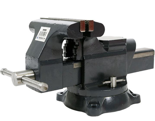 TQB Borum Commercial Bench Vice Swivel with Anvil 200mm BRV200 Vice Borum