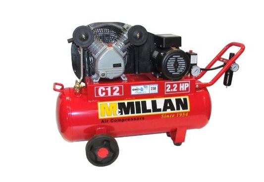 McMillan Air Compressor 12cfm- 2.2hp 240V C12 Compressor McMillian Air Compressors