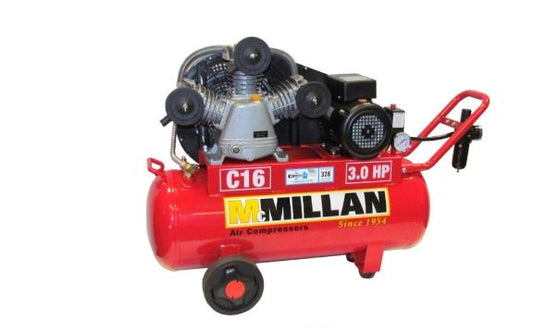 McMillan Air Compressor 16cfm- 3.0hp 240V C16 Compressor McMillian Air Compressors