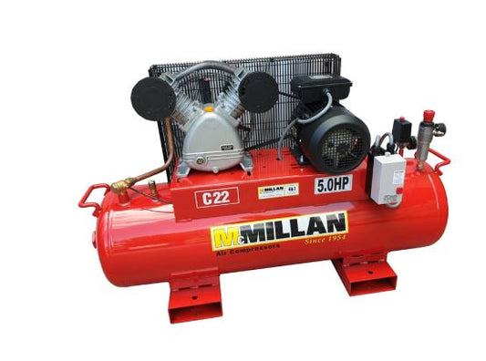 McMillian 24cfm 5.0hp 415 Volt Compressor- C22 Compressor McMillian Air Compressors