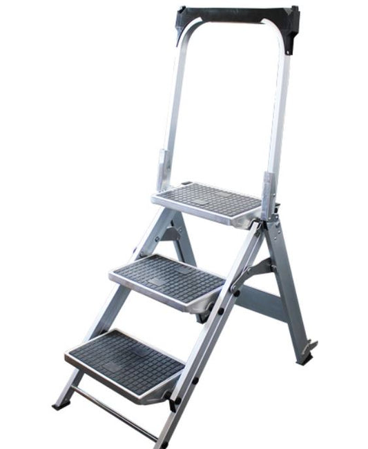 Aluminum Step Folding Ladder 3 Step CSL300 Ladder Richmond Rolling Solutions