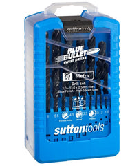 Sutton BLUE BULLET Twist Drill Bit Set Metric 25 PCS 1-13MM X 0.5MM D102SM3