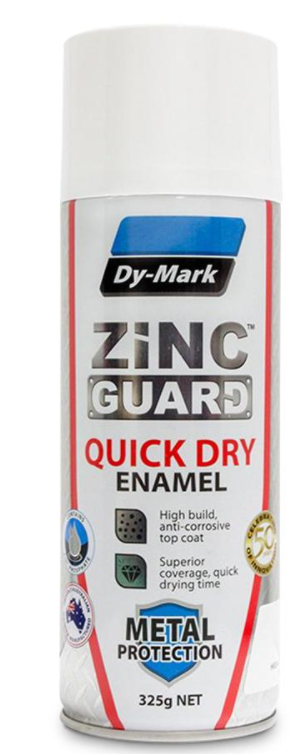 Dy Mark Zinc Guard Dry Enamel GLOSS WHITE 325g 230932311 Paint Dy-Mark