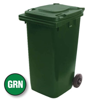Wheelie Bin 240L Assorted Colors Rubbish Bin Richmond Rolling Solutions Green