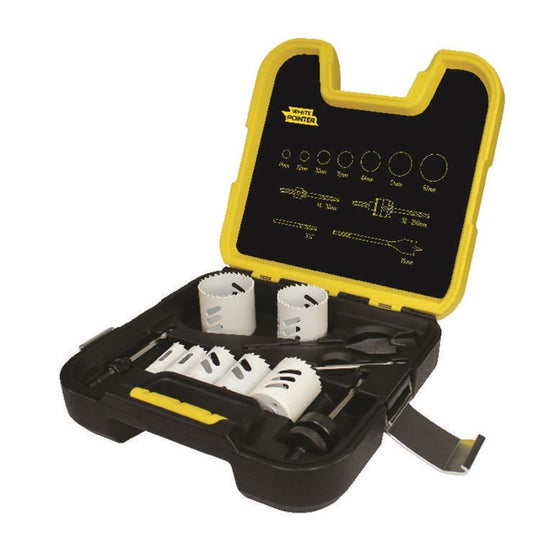 Alpha Plumbers 11 Piece: White Pointer Holesaw Kit HSKPLW11 Holesaws Alpha