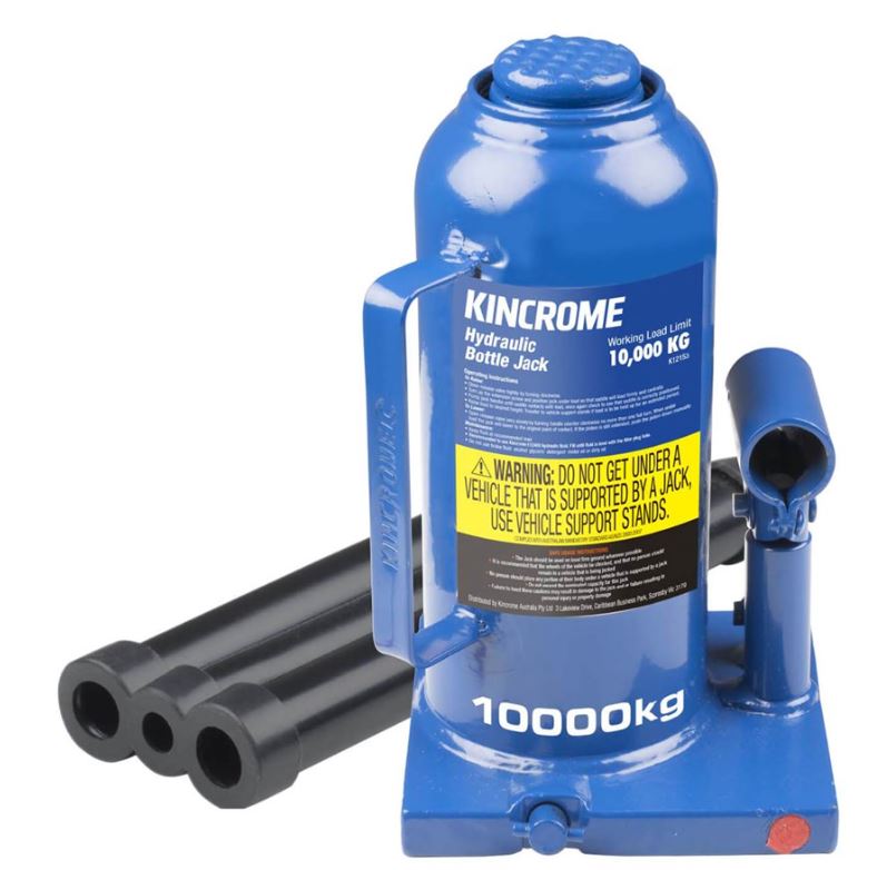 Kincrome Hydraulic Bottle Jack 10000kg K12153 Jack Kincrome