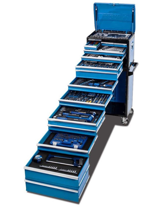 Kincrome EVOLUTION Tool Workshop 466 Piece 14 Drawer 1/4, 3/8 & 1/2" Drive K1228 Toolbox Kincrome