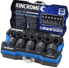 Kincrome LOK-ON Impact Socket Set 12 Piece 3/8