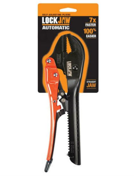 Lockjaw Pliers 250mm (10") Straight Jaw x 5mm Jaw Opening L2110250 Plier and Cutters LockJaw
