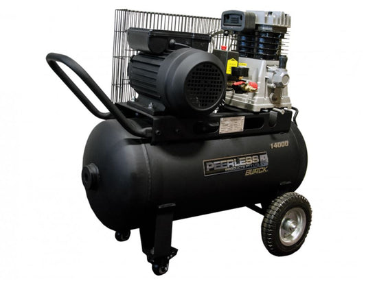 Peerless Black 14000 Electric -2.5HP Motor 50 Tank Belt Driven Air Compressor PB14000 Compressor Peerless Products