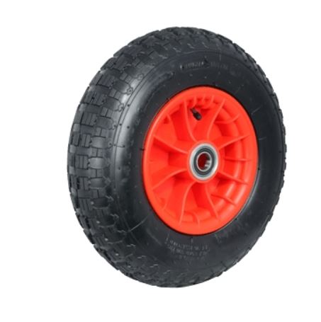 400mm Plastic Centred Pneumatic Wheel 1" Axle Diameter PN1627-1FL wheel Richmond Rolling Solutions