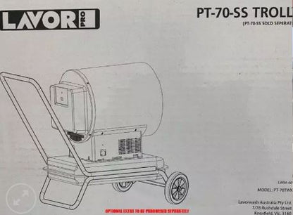 Lavor Trolley for the PT 70SS Diesel Heater PT70TWK Trolley Lavor Wash