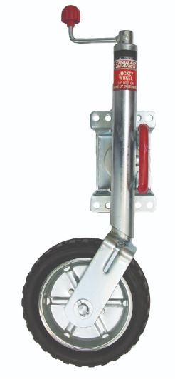 All States Trailer Jockey Wheel 10 inch Swivel with u Bolt Clamp 350kg R2114UB Jockey Wheel All States Trailer Spares