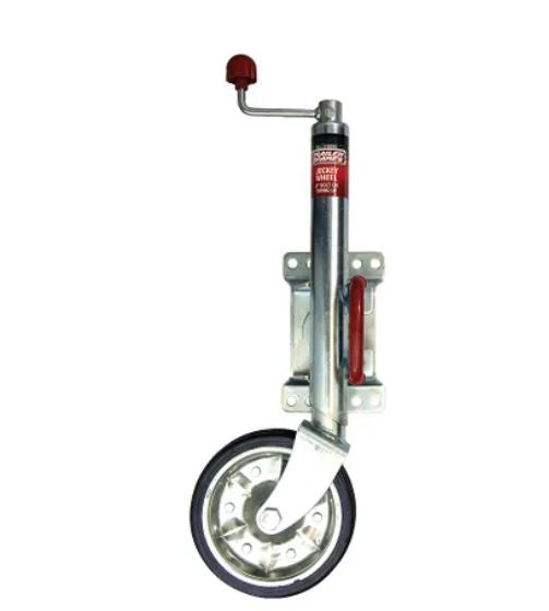 All States Trailer Jockey Wheel 8 inch Swivel with U Bolt Clamp 350kg Mag Wheel R2124A Jockey Wheel All States Trailer Spares