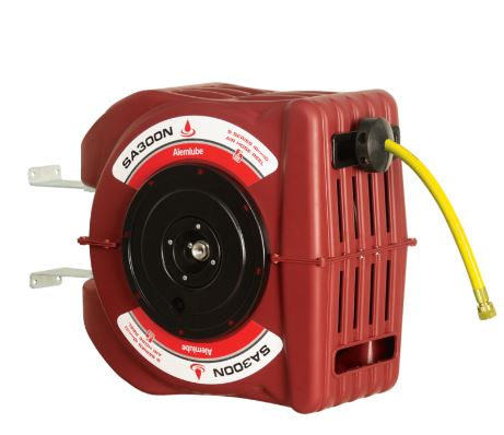 Alemlube S Series Air Hose Reel 10mm x 18m SA300N hose Alemlube