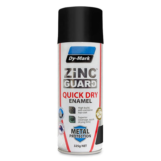 Dy Mark Zinc Guard Dry Enamel SATIN BLACK 325 g 230932201 Paint Dy-Mark