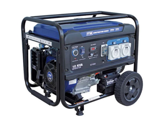 ITM 10KVA Generator Petrol Construction, 8000 Watt Peak Electric Start W/Remote TM520-8000 Generator ITM