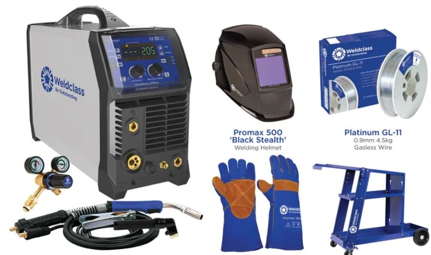 Weldclass Force 205MST MIG/Stick / TIG Welder 205MST Pro Kit WF-205MSTK3 welder Force