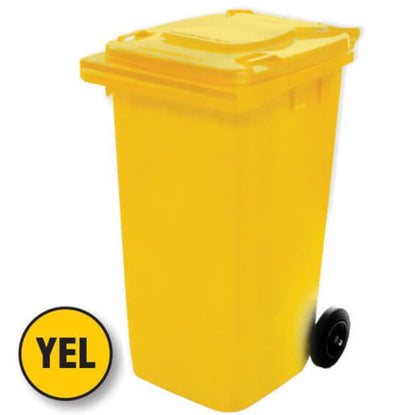 Wheelie Bin 240L Assorted Colors Rubbish Bin Richmond Rolling Solutions Yellow